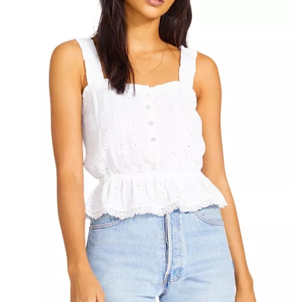 BB DAKOTA by STEVE MADDEN Pleasant Valley Eyelet Top NWT